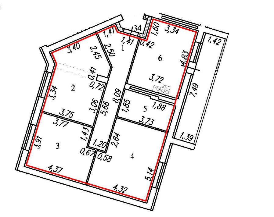 Картинка схемы квартиры