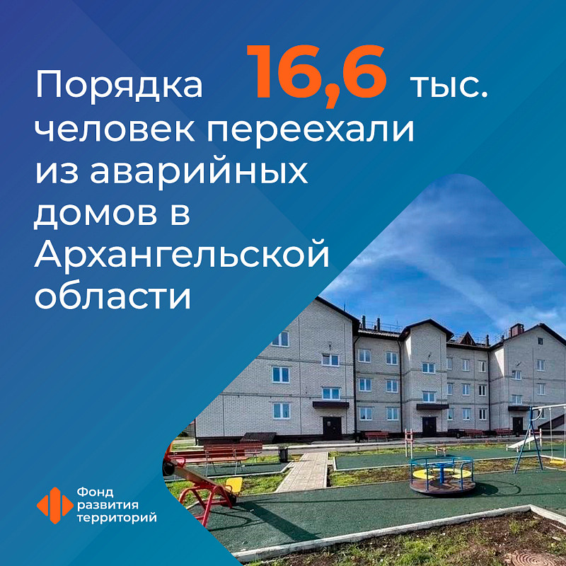 В Архангельской области по нацпроекту «Жилье и городская среда» из аварийных домов переехали 16,6 тыс. человек