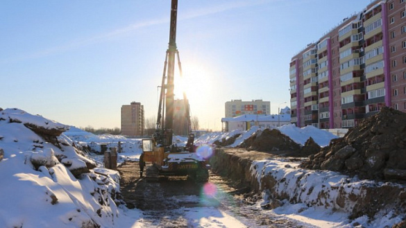В городе Архангельске началось строительство многоквартирного дома, в который из аварийного жилья переедут 867 человек