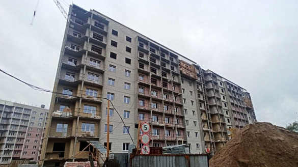 В городе Архангельске продолжается строительство двух многоквартирных домов для переселения из аварийного жилья 767 человек