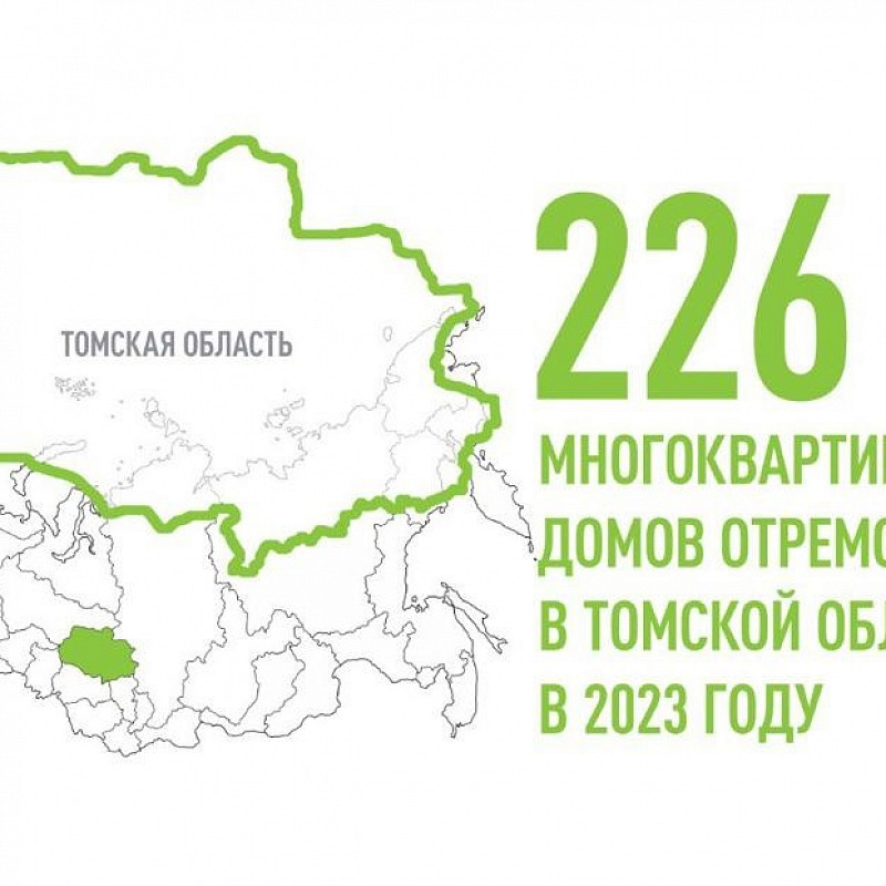 226 многоквартирных домов отремонтируют в Томской области в 2023 году