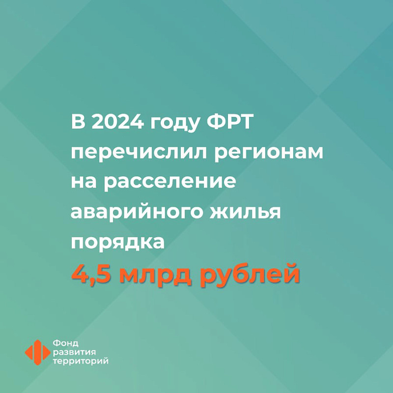Ильшат Шагиахметов: В 2024 году Фонд развития территорий перечислил регионам на расселение аварийного жилья порядка 4,5 млрд рублей