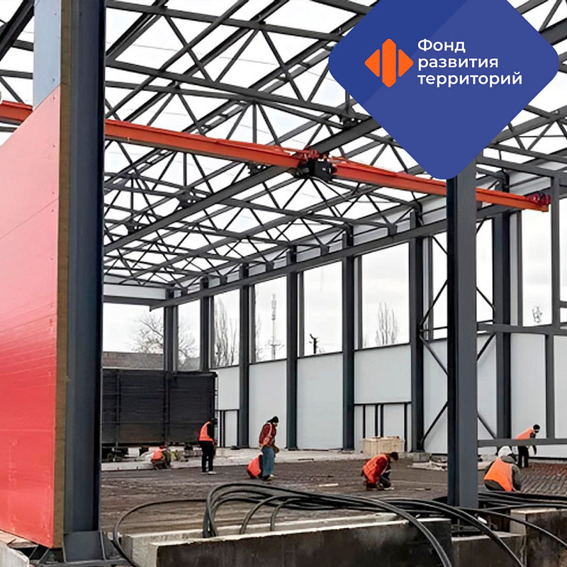 В Мелитополе завершен монтаж крыши и сэндвич-панелей в новой котельной