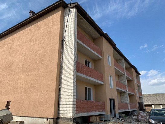 В городе Барыш Ульяновской области завершается строительство многоквартирного дома, в который из аварийного жилья переедут 32 человека