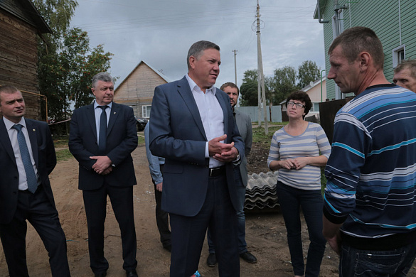 Губернатор Вологодской области проинспектировал реализацию программы переселения граждан из аварийного жилищного фонда в регионе